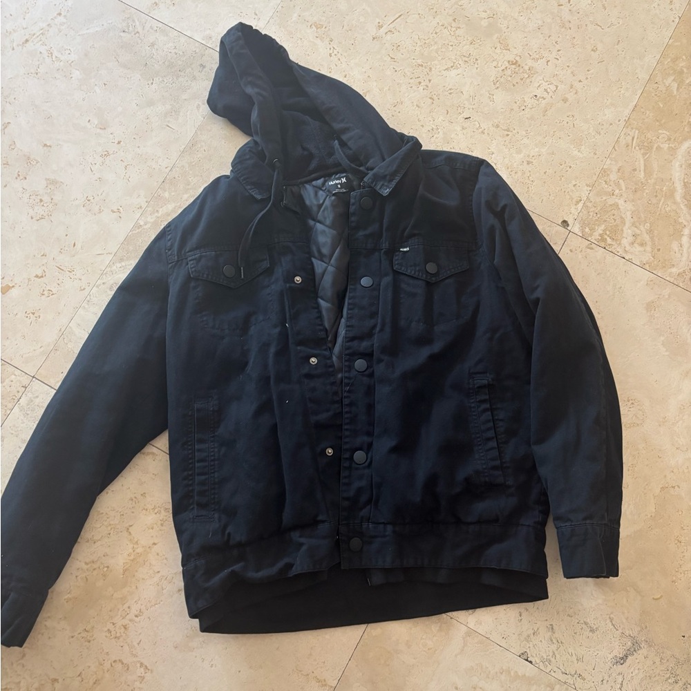 Hurley Black Hooded Jacket